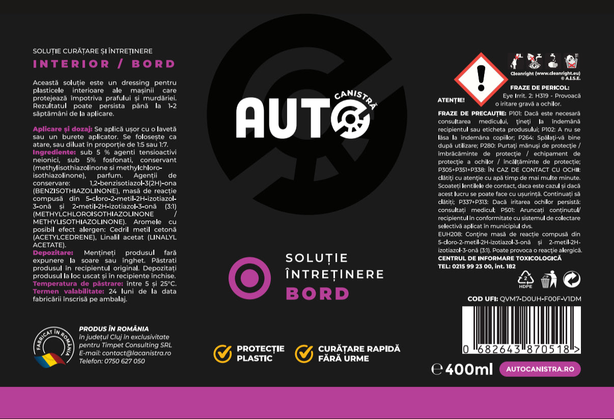 Solutie Intretinere Bord - 400 ml