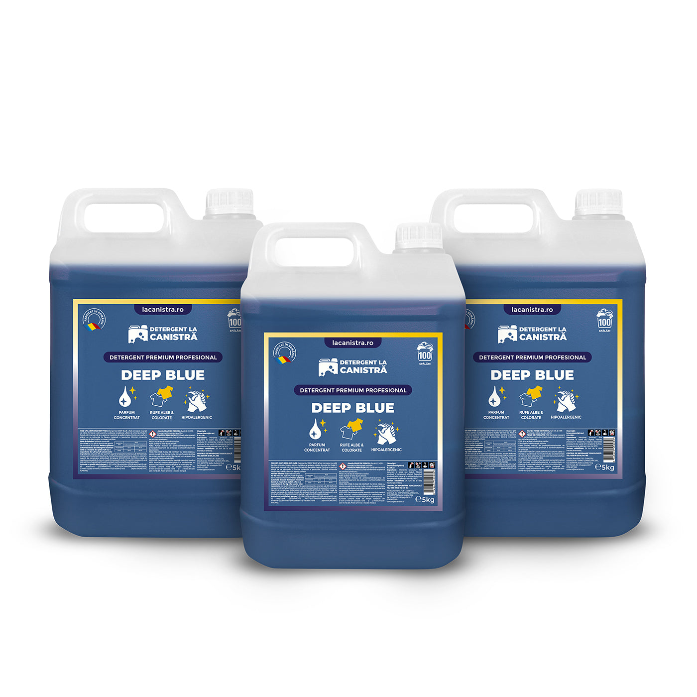 Pachet Detergent - 3x5L - Deep Blue + 500 ml Balsam Cadou