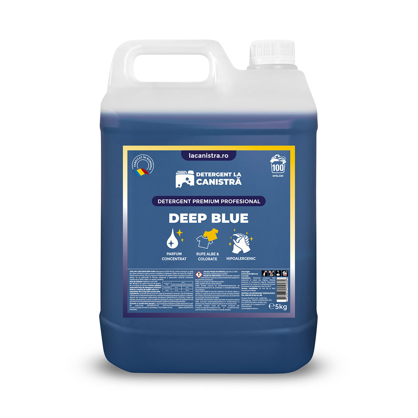 Pachet Detergent - 3x5L - Deep Blue + 500 ml Balsam Cadou