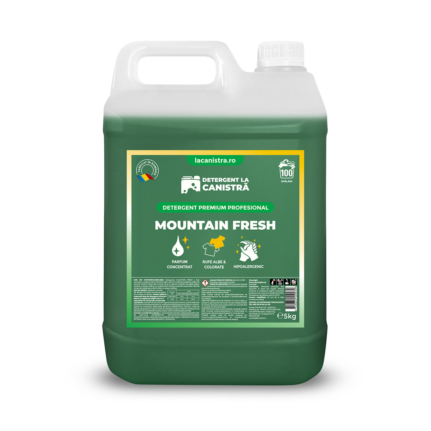Pachet Detergent - 3x5L - Mountain Fresh + 500 ml Balsam Cadou