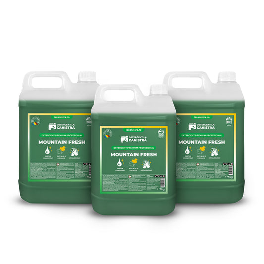 Pachet Detergent - 3x5L - Mountain Fresh + 500 ml Balsam Cadou