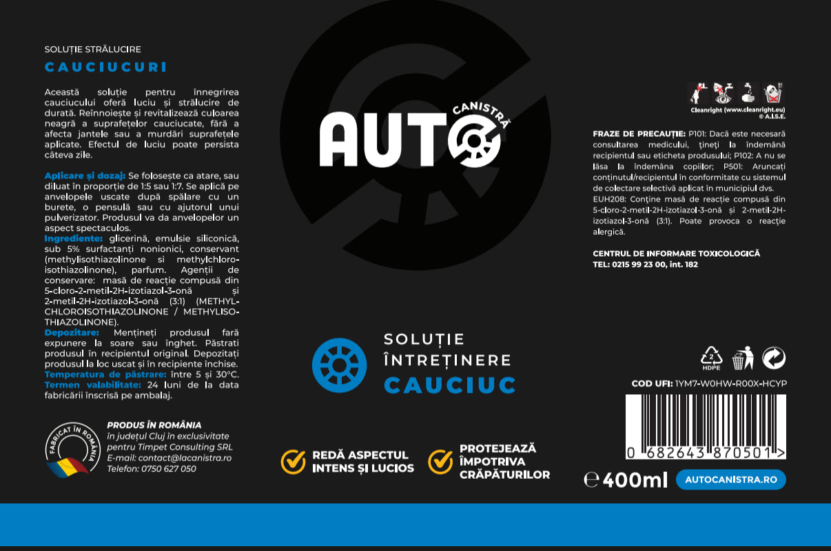 Solutie Ingrijire Cauciuc - 400 ml