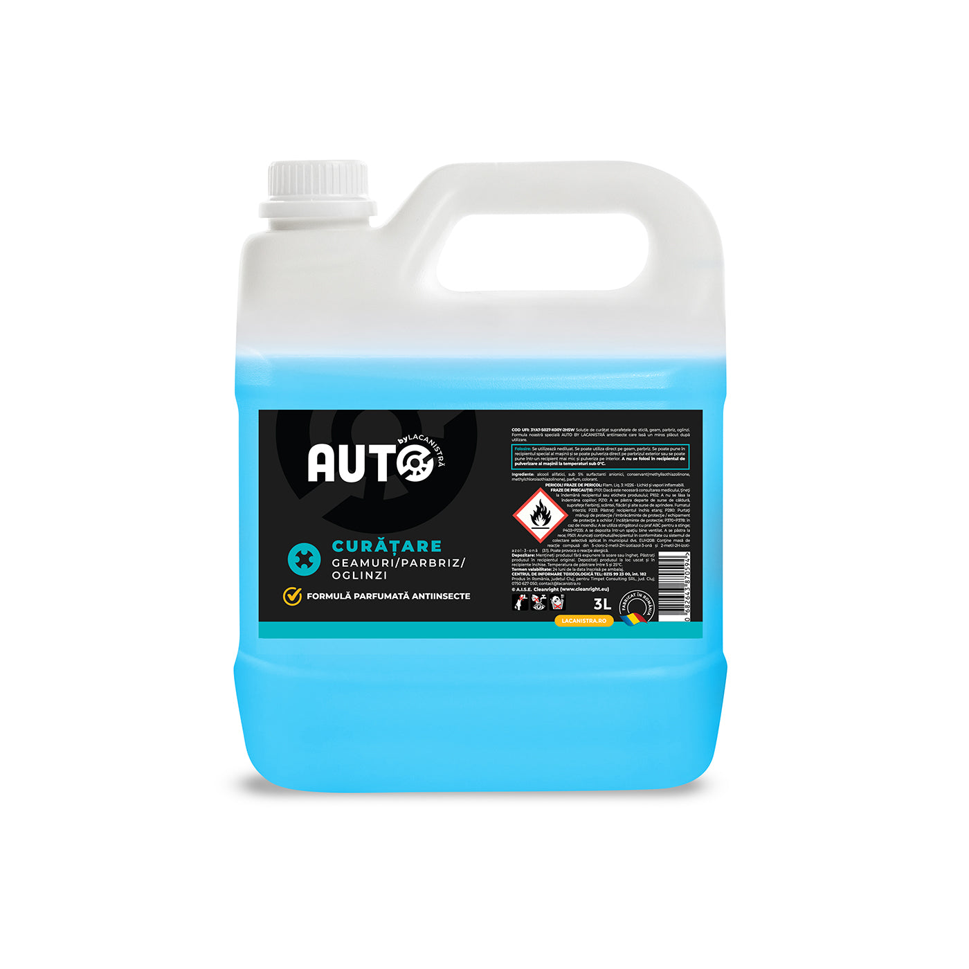 Soluție curățare geamuri parbriz 3L anti-insecte parfumat La Canistra