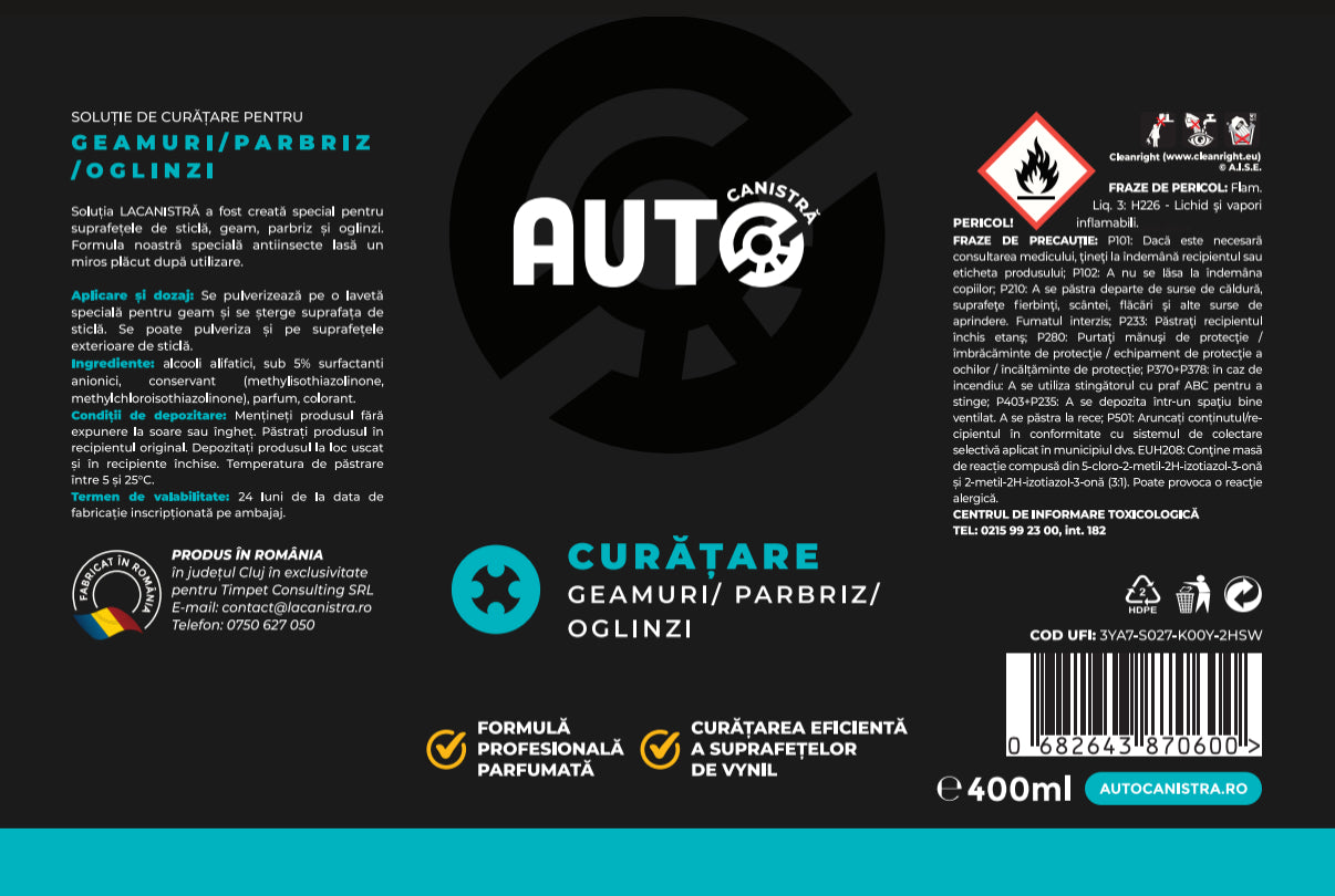 Solutie Curatare Geam - 400 ml