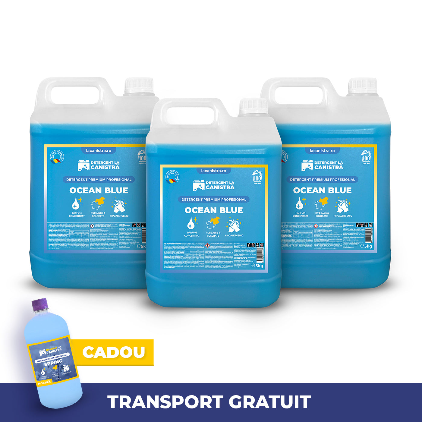 Pachet detergent 3x5L ocean blue La Canistra