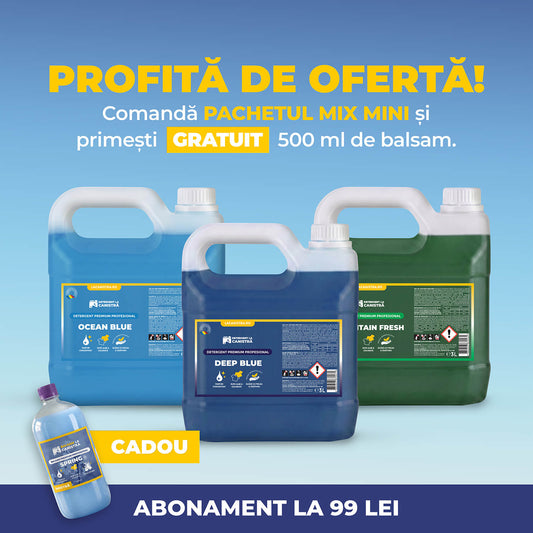Pachet Detergent MIX Mini - 3x3L + Balsam Cadou