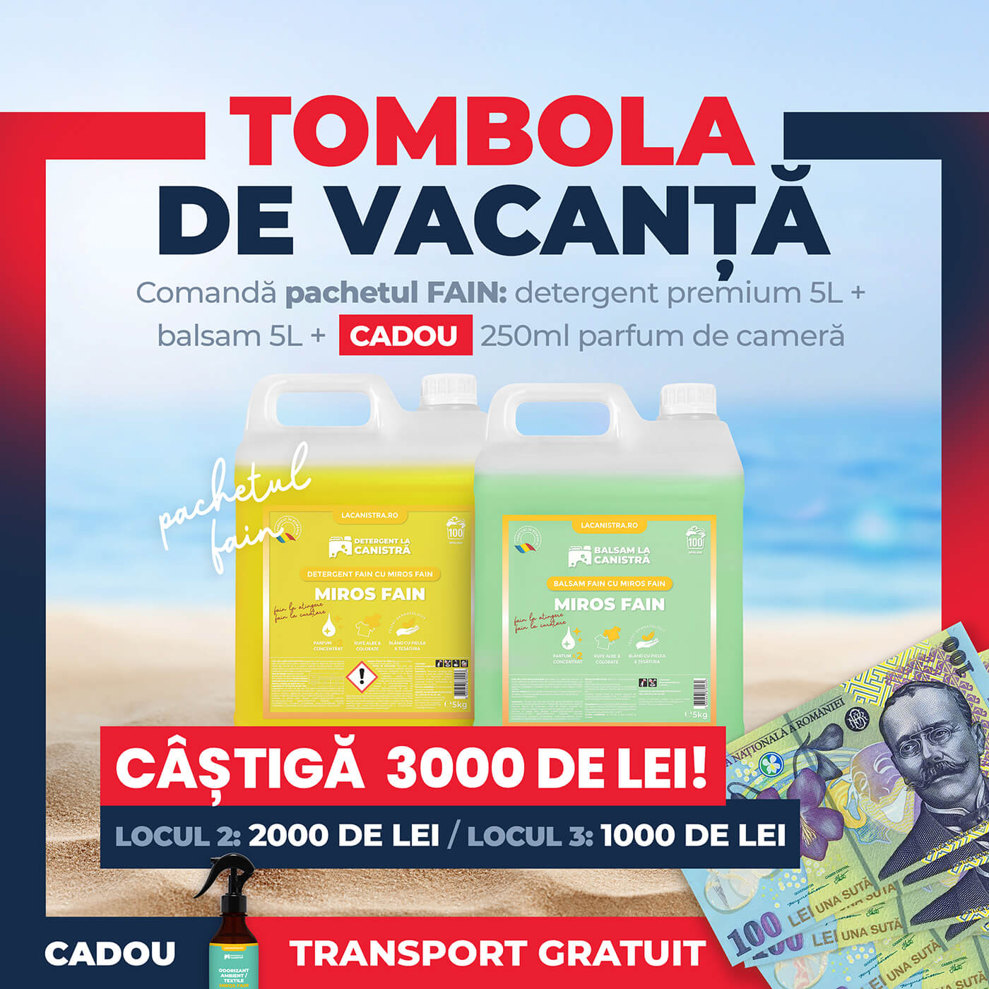 Pachetul FAIN - Detergent & Balsam + Parfum de cameră Cadou
