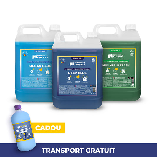 Pachet Detergent MIX  3x5L + 500 ml Balsam cadou