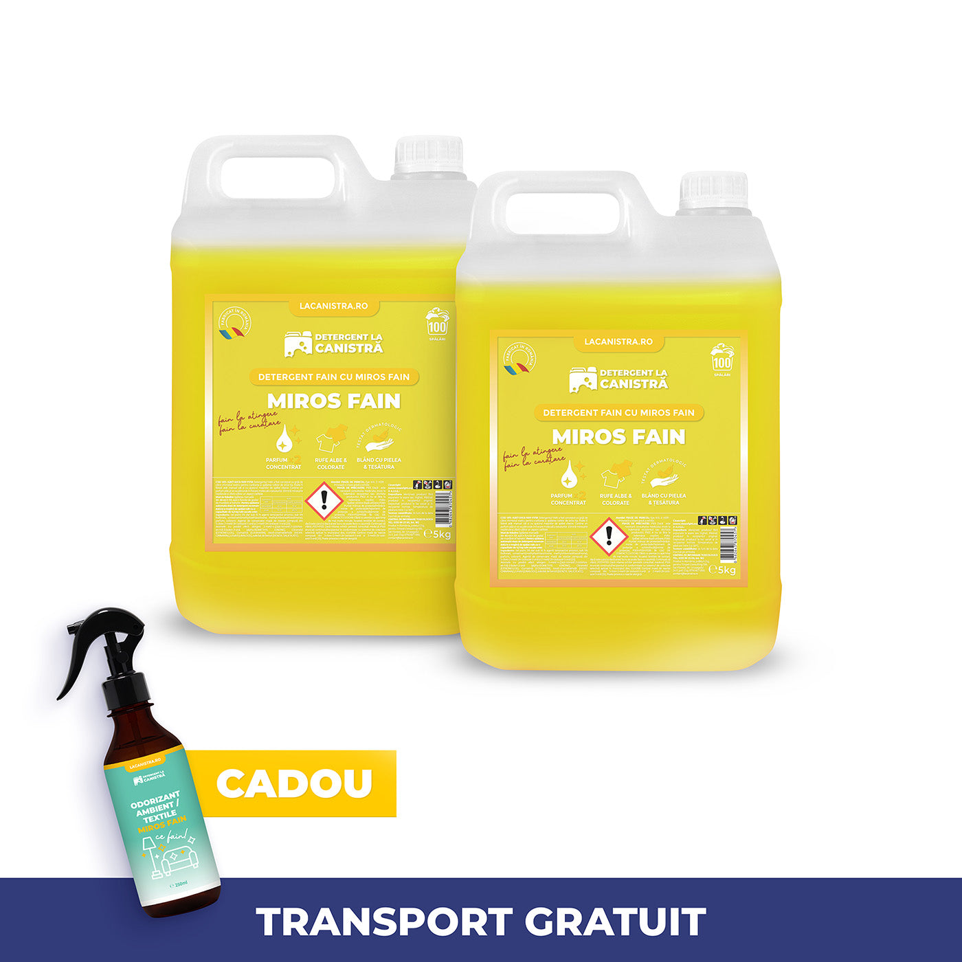 Pachet FAIN - Detergent & Balsam + Cadou Parfum de cameră